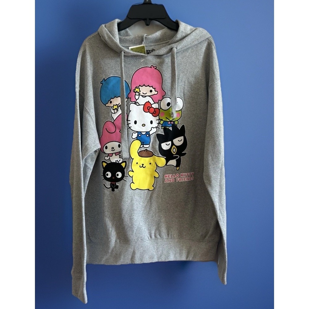 NEW Hello Kitty And Friends Hoodie Jacket Junior's Size Small Sweatshirt Sanrio